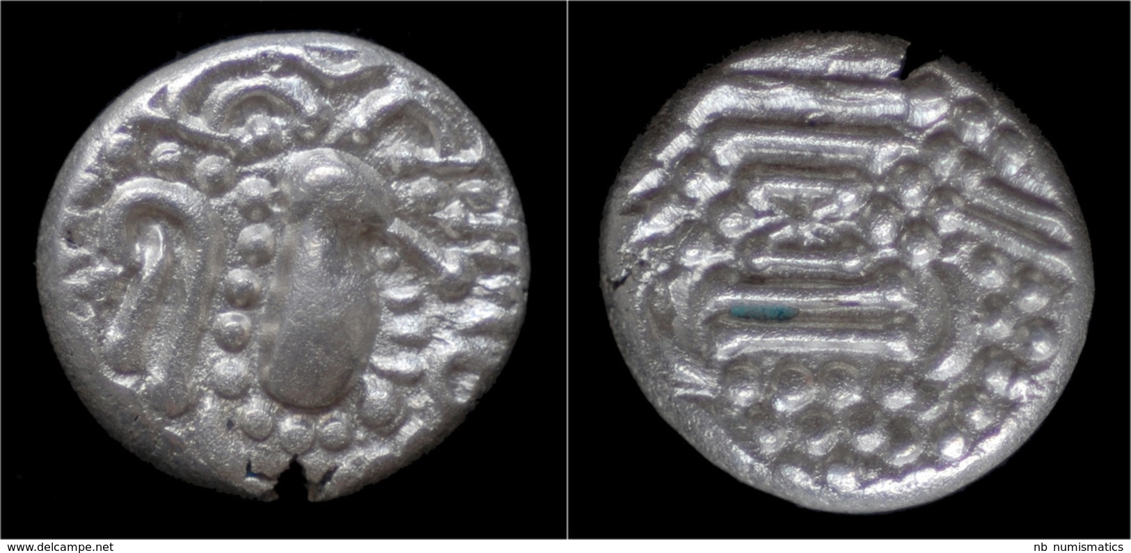 India Chalukyas Of Gujarat Gadhaiya Paisa AR Drachm - Indische Münzen