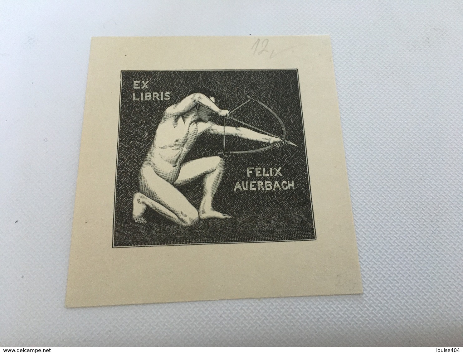 BM - 1400 - EX-LIBRIS  - Félix AUERBACH - Bookplates