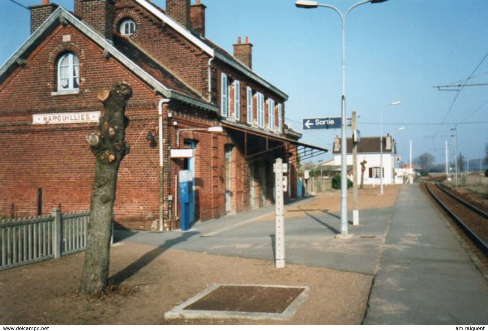 PHOTO 15 X 10 DE MARQUILLIES LA GARE - Autres & Non Classés