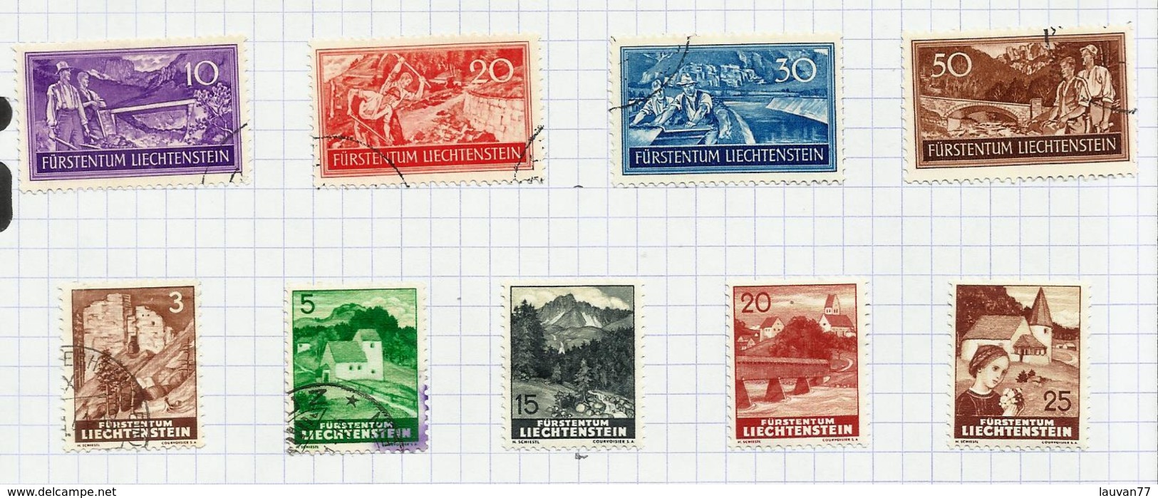 Liechtenstein N°137 à 140 Cote 9 Euros (126, 135 Et 141 à 145 Offerts) - Used Stamps