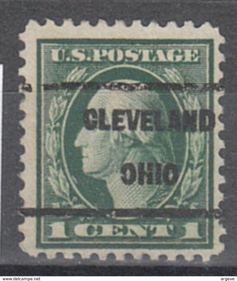 USA Precancel Vorausentwertung Preo, Locals Ohio, Cleveland 1917-209 - Préoblitérés