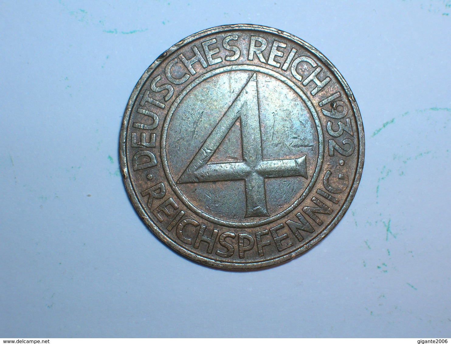 ALEMANIA 4 PFENNIG 1932 D (1269) - 4 Reichspfennig