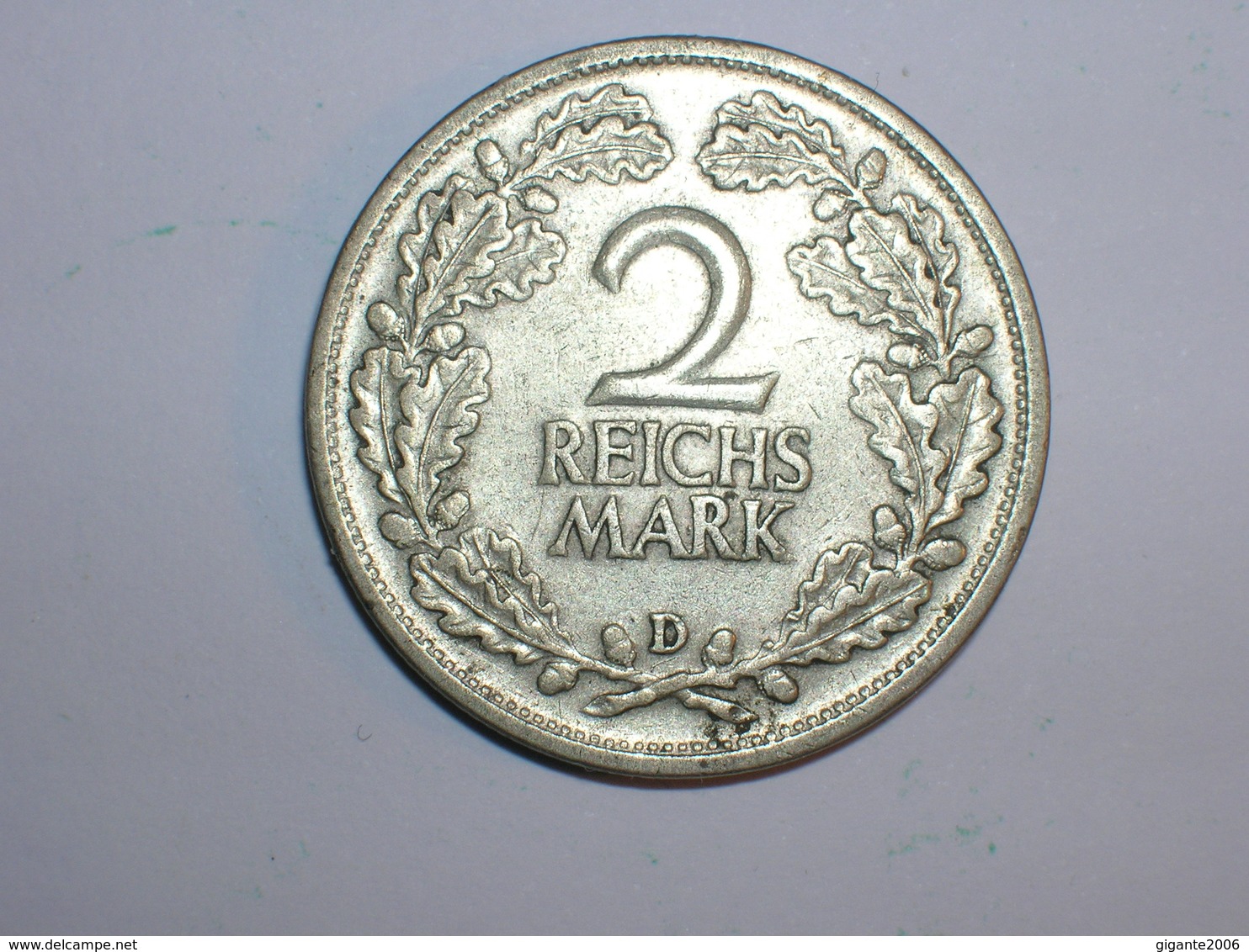 ALEMANIA 2 MARCOS PLATAN1926 D (1275) - 2 Reichsmark