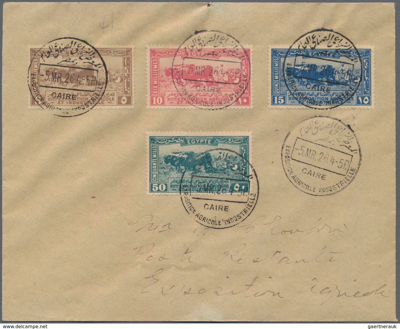 Ägypten: 1880/1980 (ca.), Holding Of Apprx. 260 Covers/cards/stationeries, Showing A Nice Range Of 1 - 1915-1921 Protectorat Britannique