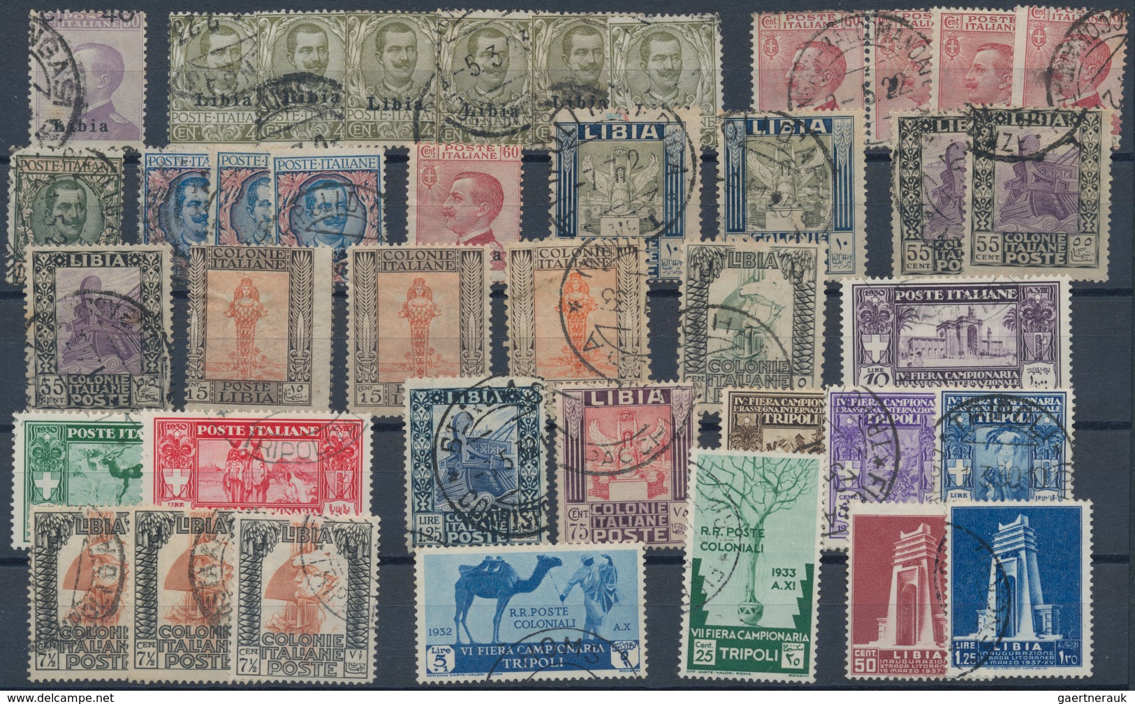 Italienisch-Libyen: 1912/1937, Mint And Used Assortment Of Apprx. 110 Stamps, Comprising E.g. 1912 O - Libya
