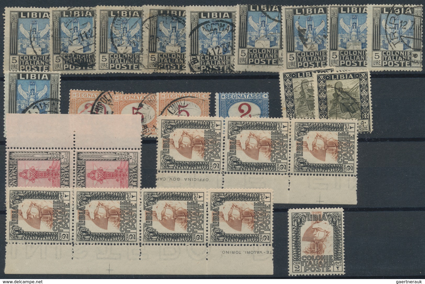 Italienisch-Libyen: 1912/1937, Mint And Used Assortment Of Apprx. 110 Stamps, Comprising E.g. 1912 O - Libya