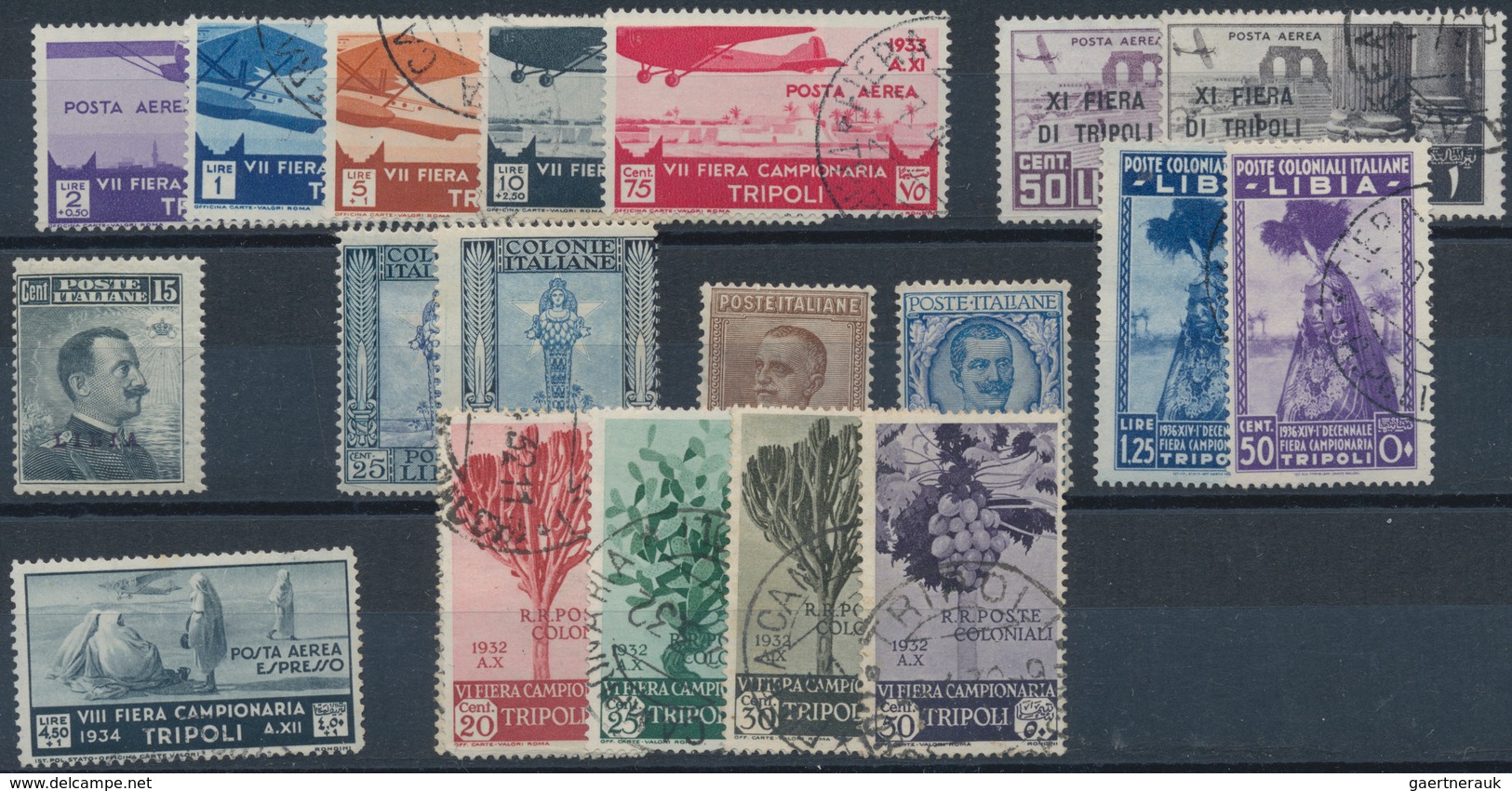 Italienisch-Libyen: 1912/1937, Mint And Used Assortment Of Apprx. 75 Stamps, Comprising E.g. 1912 Ov - Libya