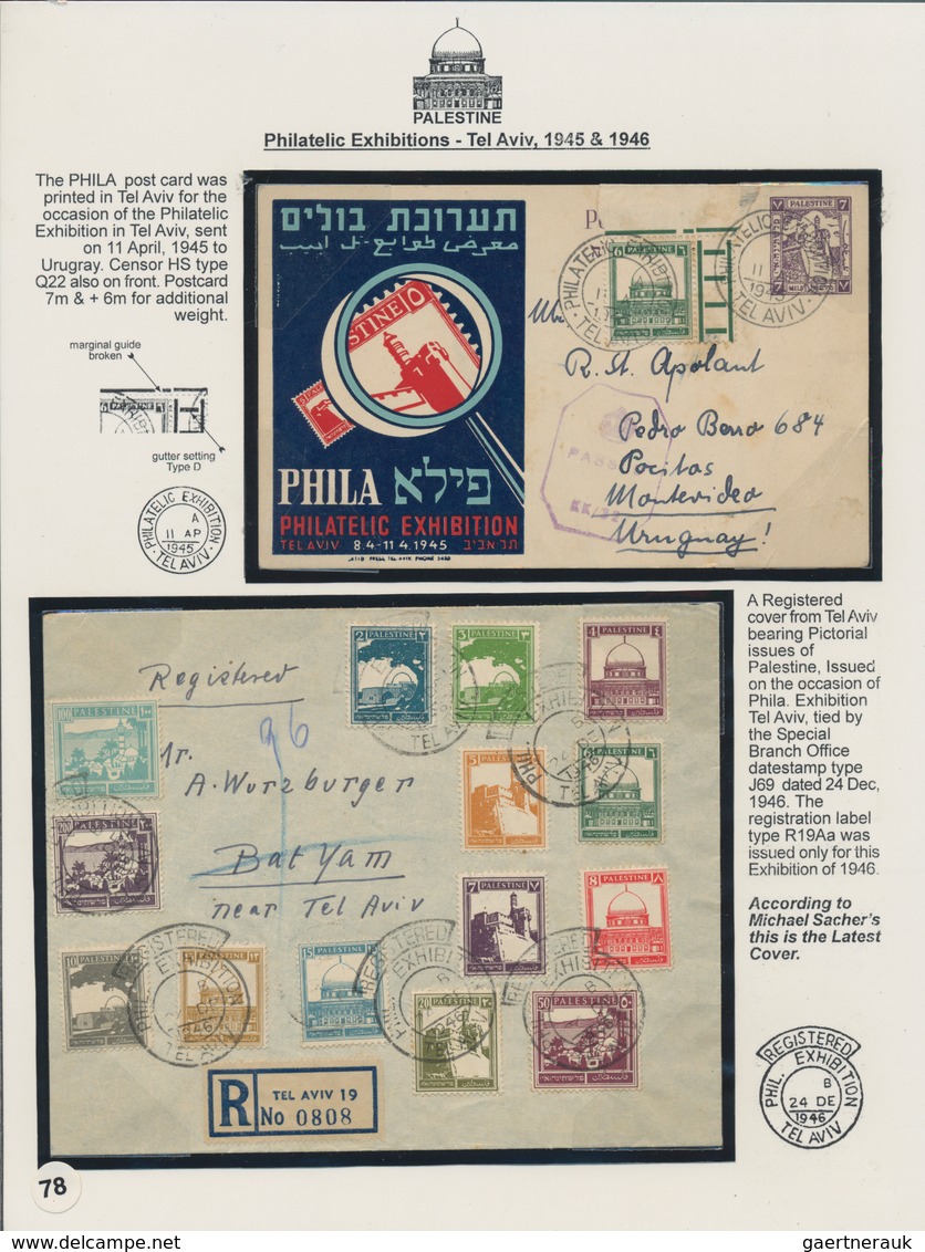 Palästina: 1927-1948 "PALESTINE - Stamps & postal markings of Mandate Administration": Very speciali