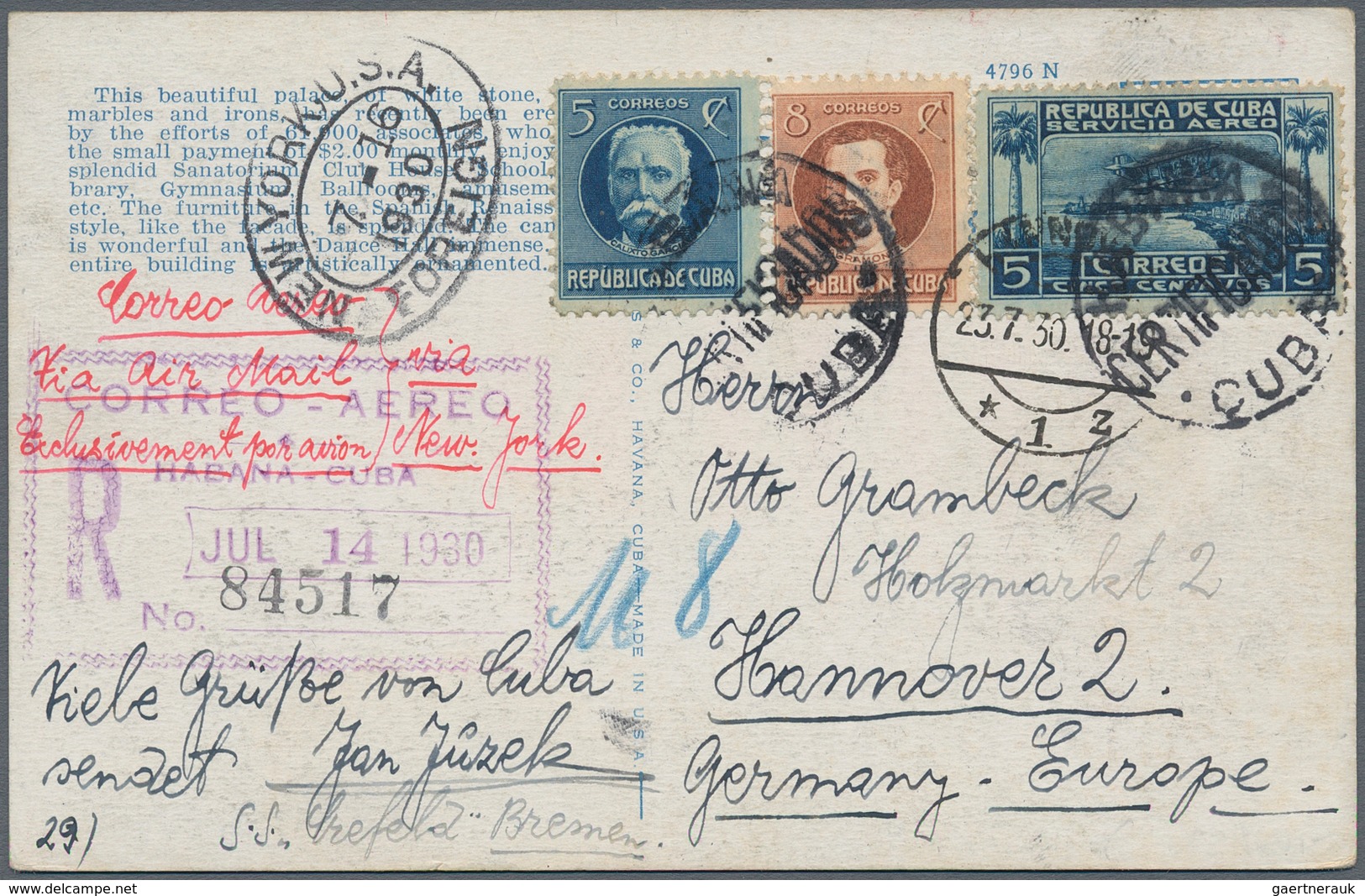 Mittel- und Südamerika: 1863/1930 (ca.), nice collection about 50 classic letters and used picture p