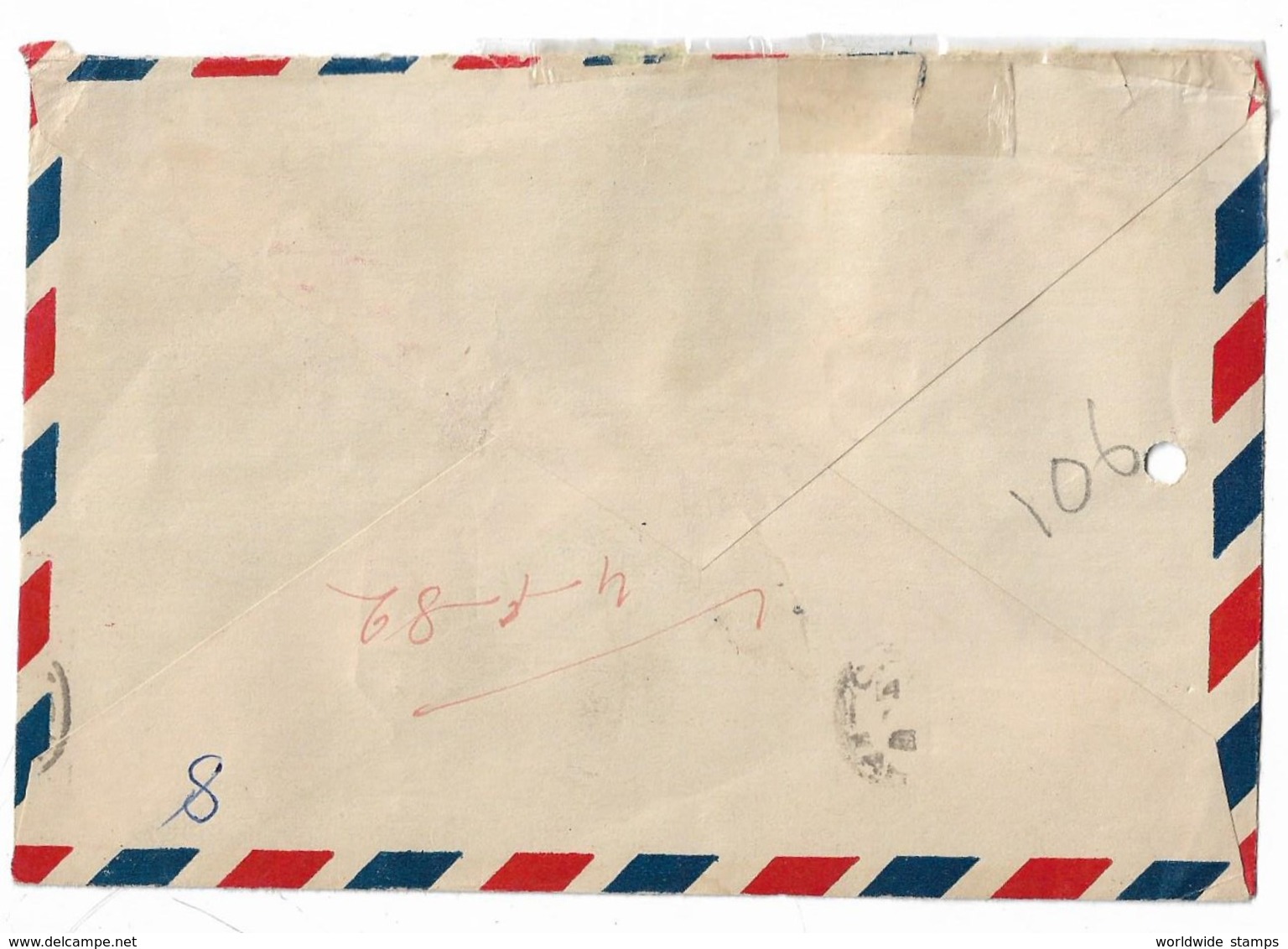 China Meter Mark Air Mail Postal Used Cover To Pakistan - Briefe