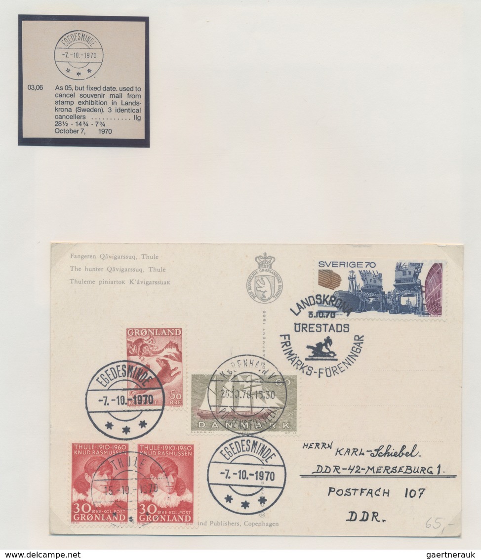 Dänemark - Grönland: 1930's-80's "GREENLAND POST OFFICES": Collection Of More Than 200 Covers, Postc - Lettres & Documents