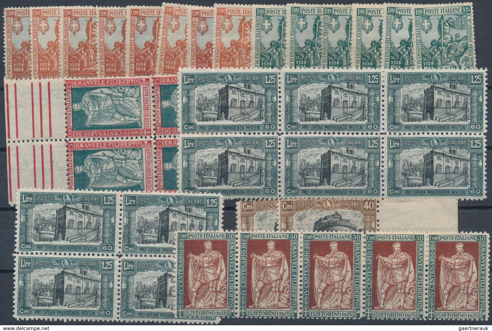 Italien: 1861/1945, KINGDOM Up To Some R.S.I And Also AREA, Comprehensive MINT Holding With Main Val - Collections