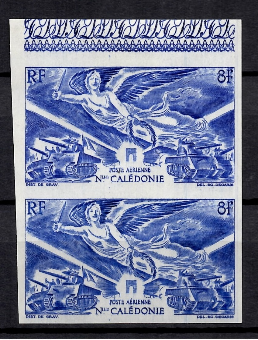 Nouvelle-Calédonie Poste Aérienne YT N° 54 En Paire Non Dentelés Neufs ** MNH. TB. A Saisir! - Unused Stamps