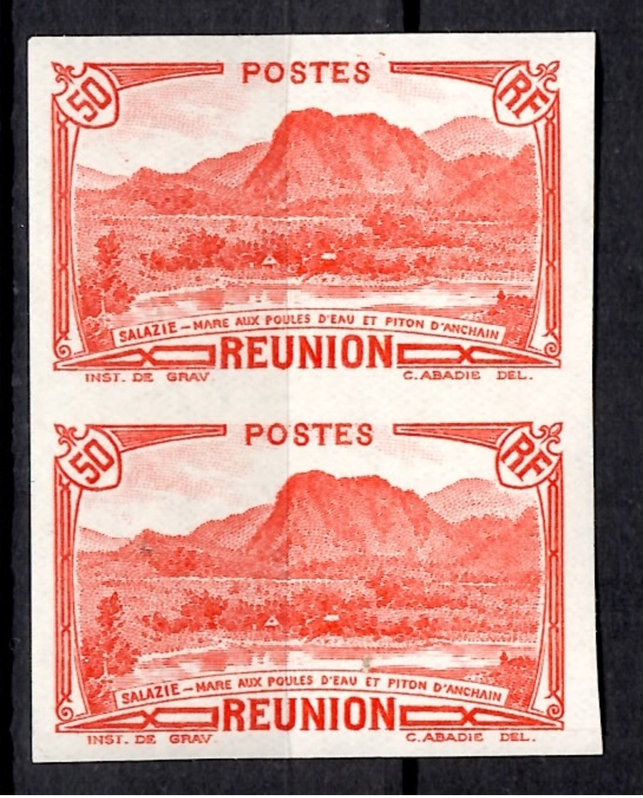 Réunion Maury N° 138 En Paire Non Dentelés Neufs ** MNH. TB. A Saisir! - Neufs