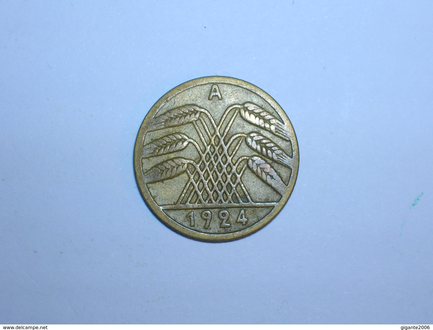 ALEMANIA 5 RENTENPFENNIG 1924 A (1327) - 5 Rentenpfennig & 5 Reichspfennig