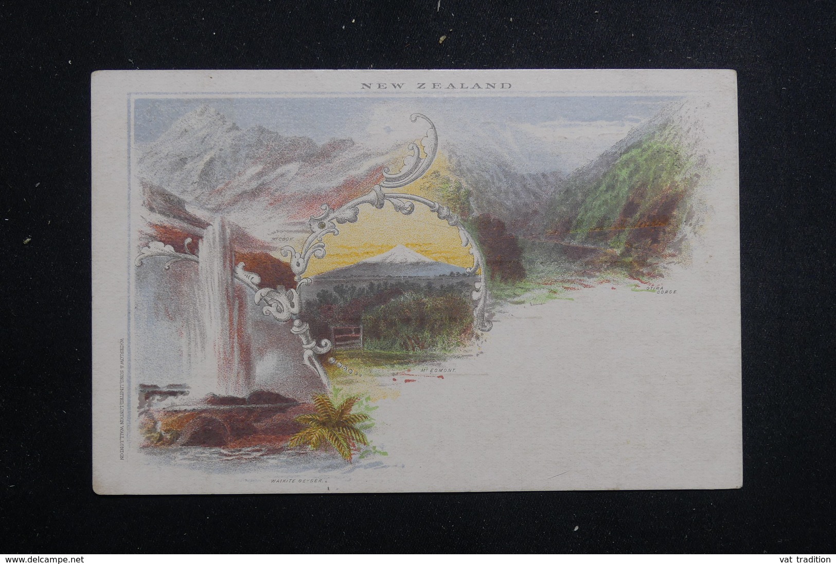 NOUVELLE ZÉLANDE - Entier Postal Type Victoria , Illustration Au Verso De La Nouvelle Zélande  - L 61382 - Brieven En Documenten