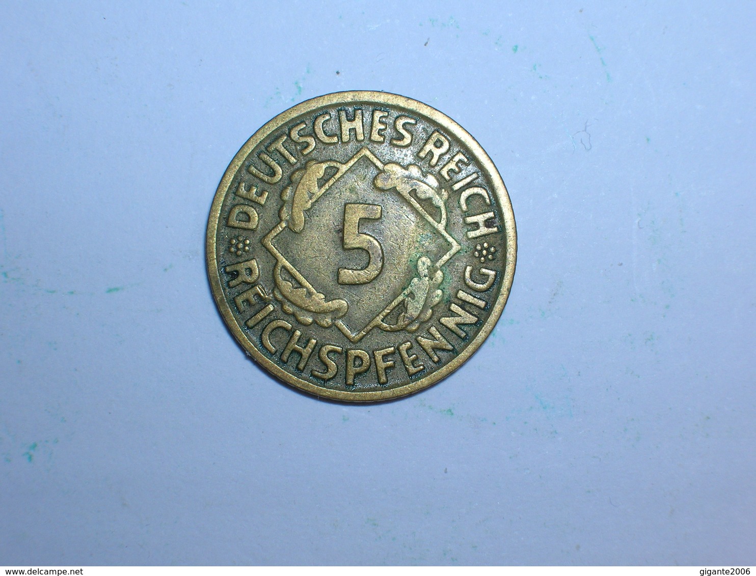 ALEMANIA 5 REICHSPFENNIG 1925 D (1340) - 5 Rentenpfennig & 5 Reichspfennig