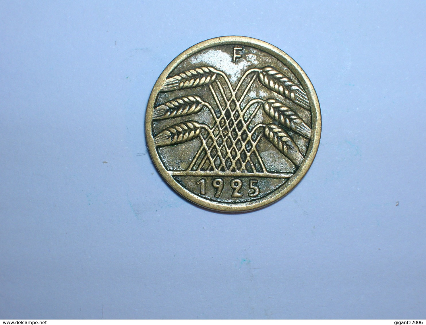 ALEMANIA 5 REICHSPFENNIG 1925 F (1342) - 5 Rentenpfennig & 5 Reichspfennig