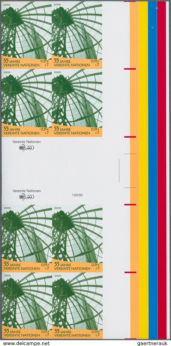 Vereinte Nationen - Wien: 1979/2000. Amazing collection of IMPERFORATE stamps and progressive stamp