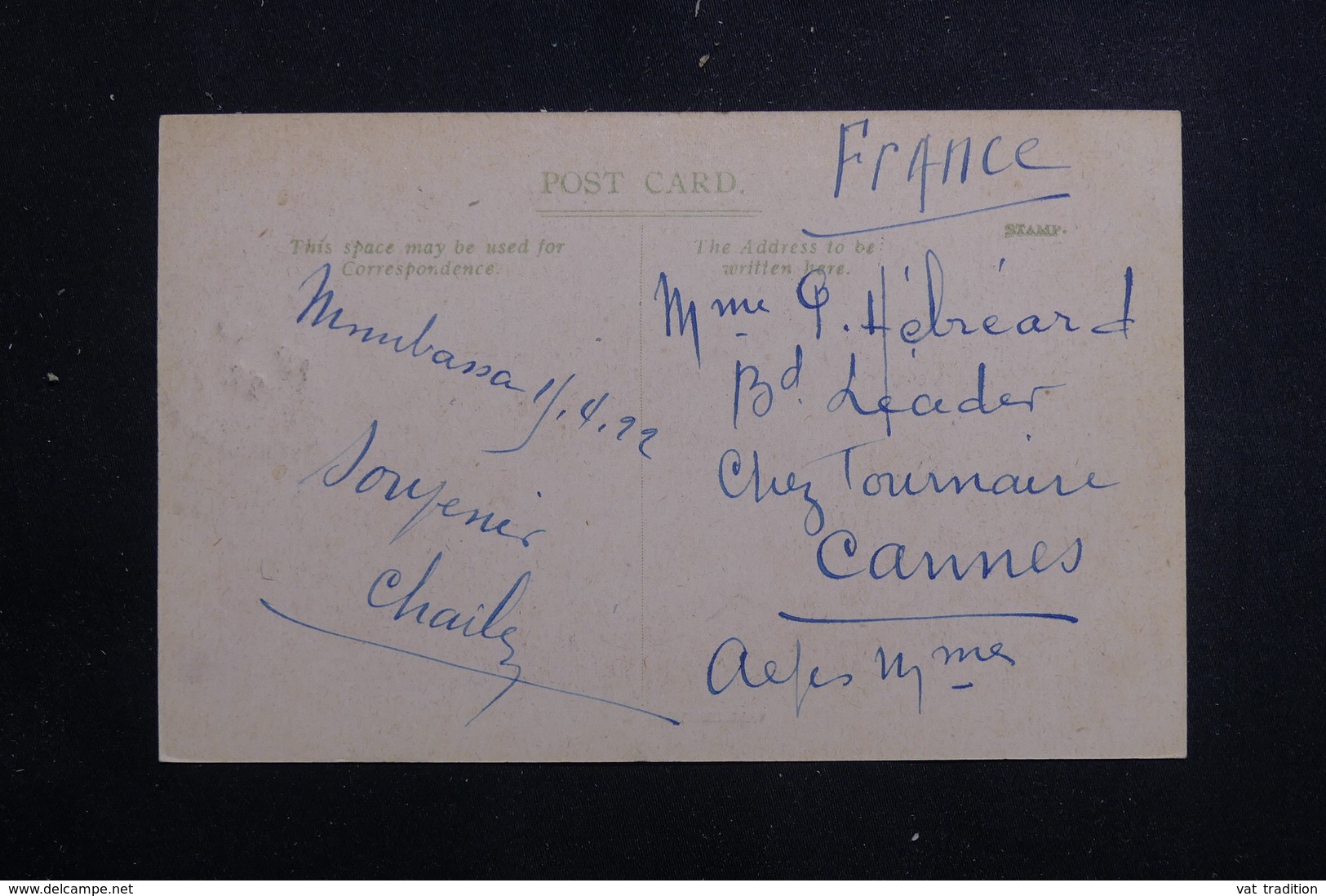 AFRIQUE DE L'EST / OUGANDA - Affranchissement Plaisant Sur Carte Postale ( Famille Wakikuyu ) En 1922  - L 61384 - East Africa & Uganda Protectorates