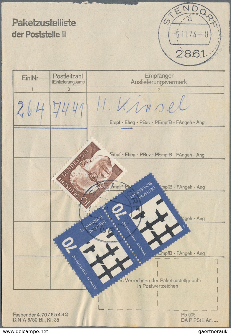 Wunderkartons: 1970/1991 (ca.), Stöberposten Mit überwiegend Neuerem Bund-Material, Darunter U.a. Pa - Vrac (min 1000 Timbres)