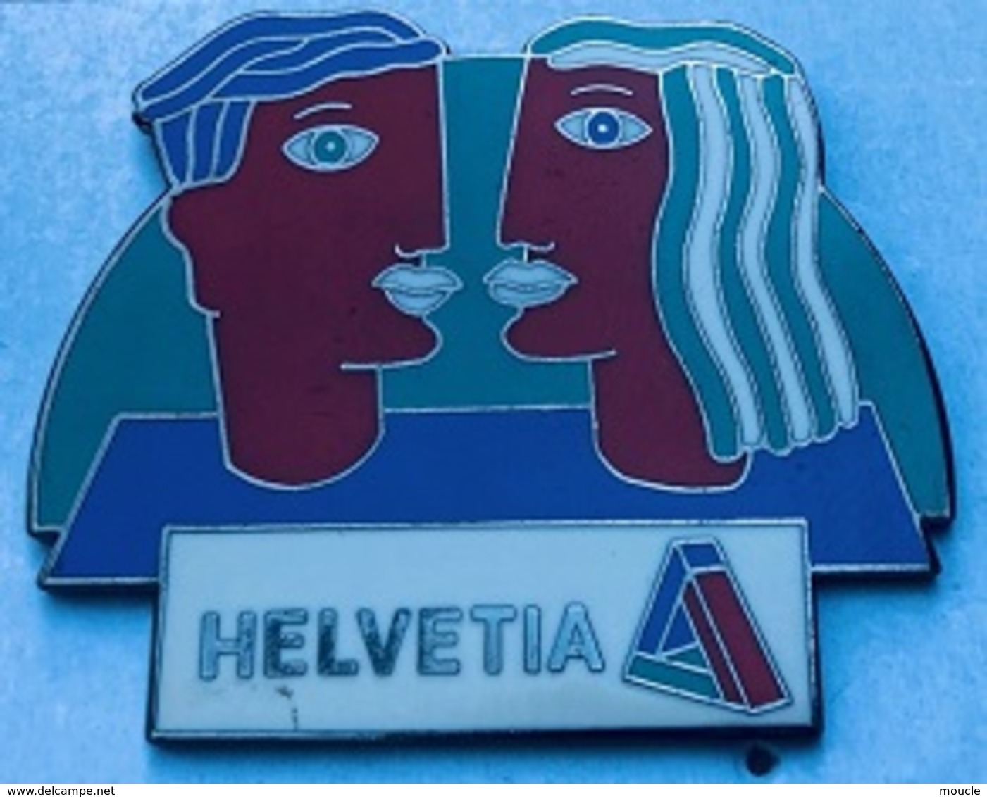 CYCLISME - VELO - CYCLISTE - EQUIPE HELVETIA - TEAM - DEUX VISAGES -  4,5cm De Long Sur 3,5 De Haut -EGF -       (25) - Ciclismo