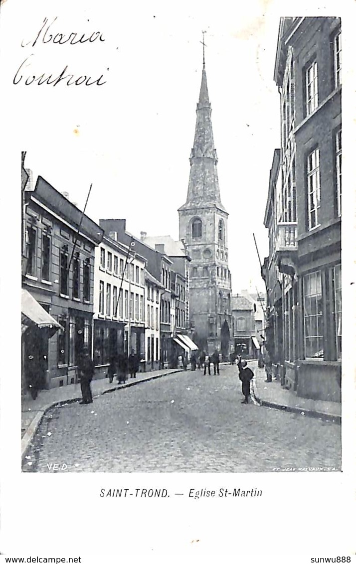 Saint-Trond - Eglise St Martin (animatie, 1905) - Sint-Truiden