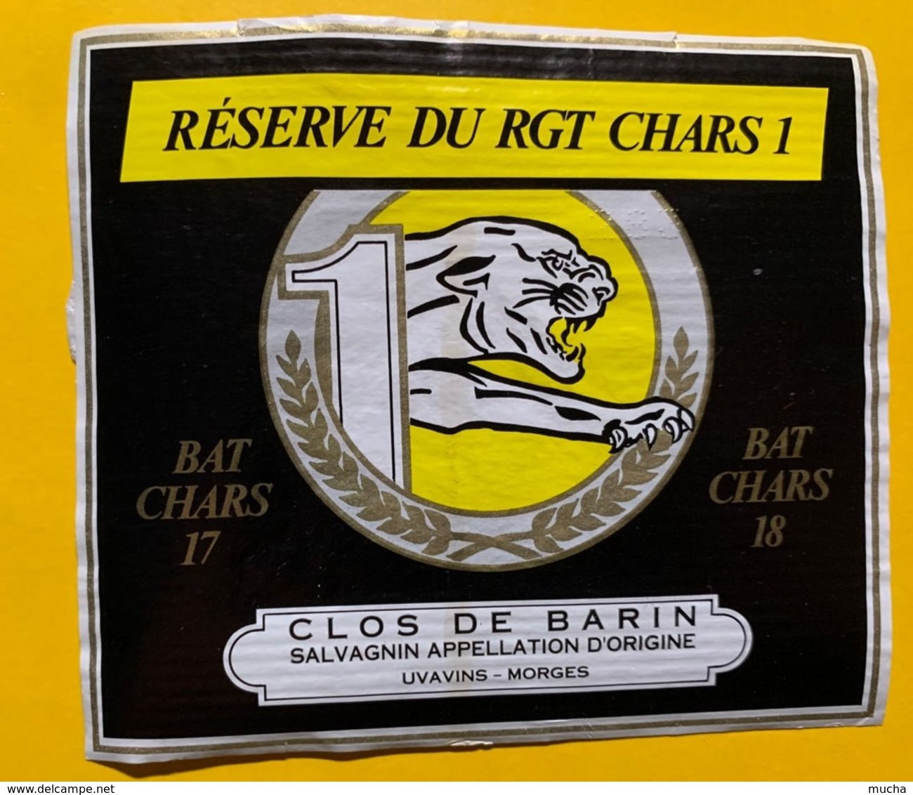 14410 - Réserve Du Régiment De Chars 1 Bat Chars 17 & 18 Salvagnin Clos De Barin - Militaria