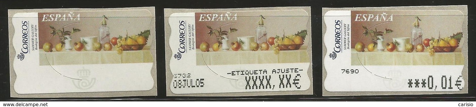 ATMS 2004 Pinturas. Bodegón Del Sifón. Blanco-Ajuste Y Valor 0,01 € - Variedades & Curiosidades