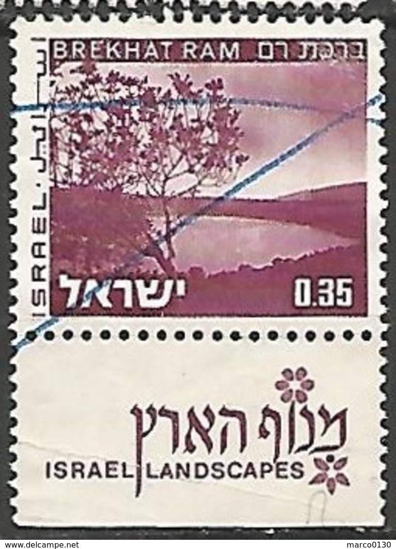 ISRAËL N° 534 OBLITERE AvecTabs - Usati (con Tab)