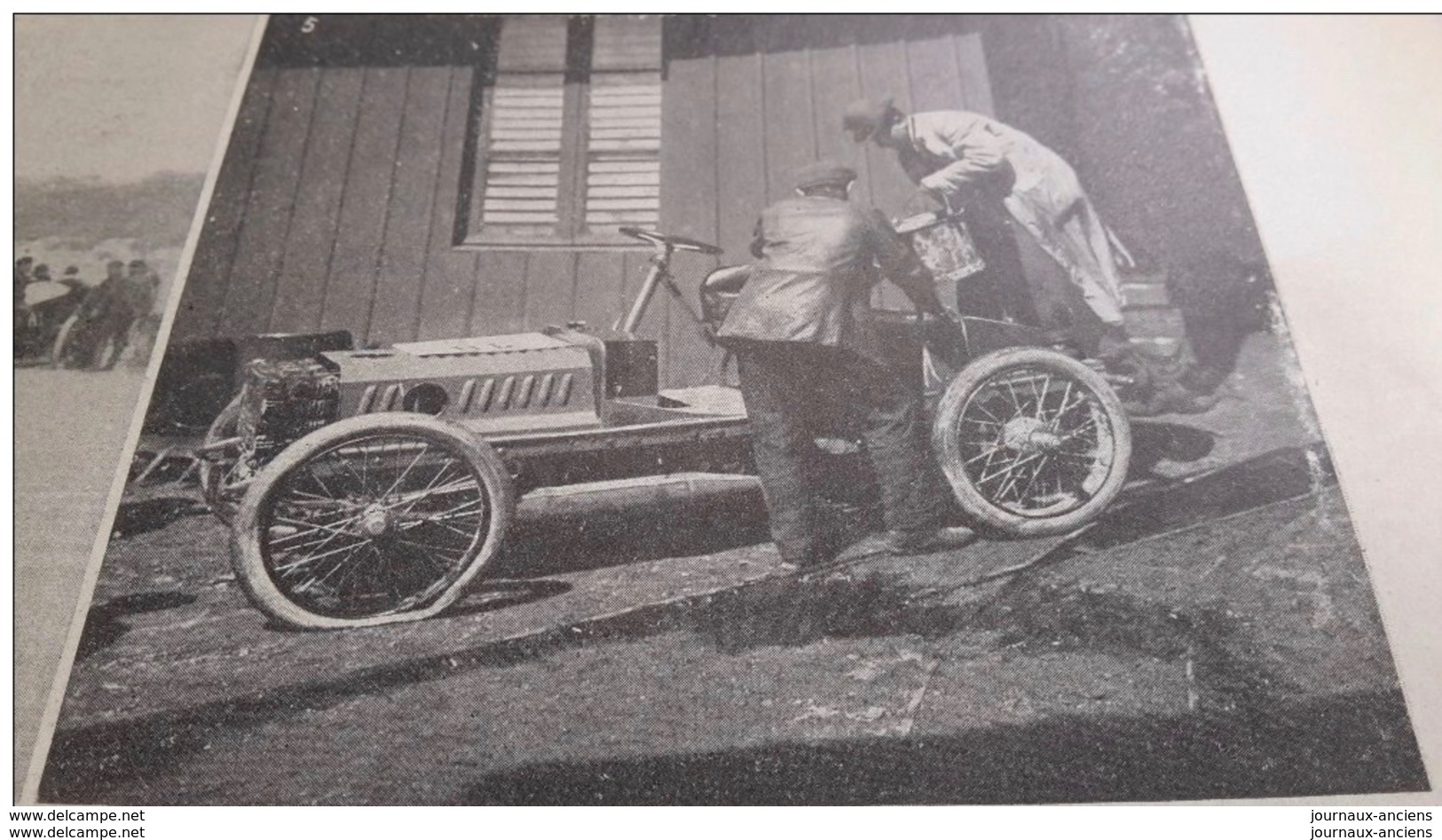1902 KILOMETRE À DEAUVILLE - RAID BRUXELLES OSTENDE - THIELT - COOLSCAMP - WELLINGTON - MOTOCYCLETTE