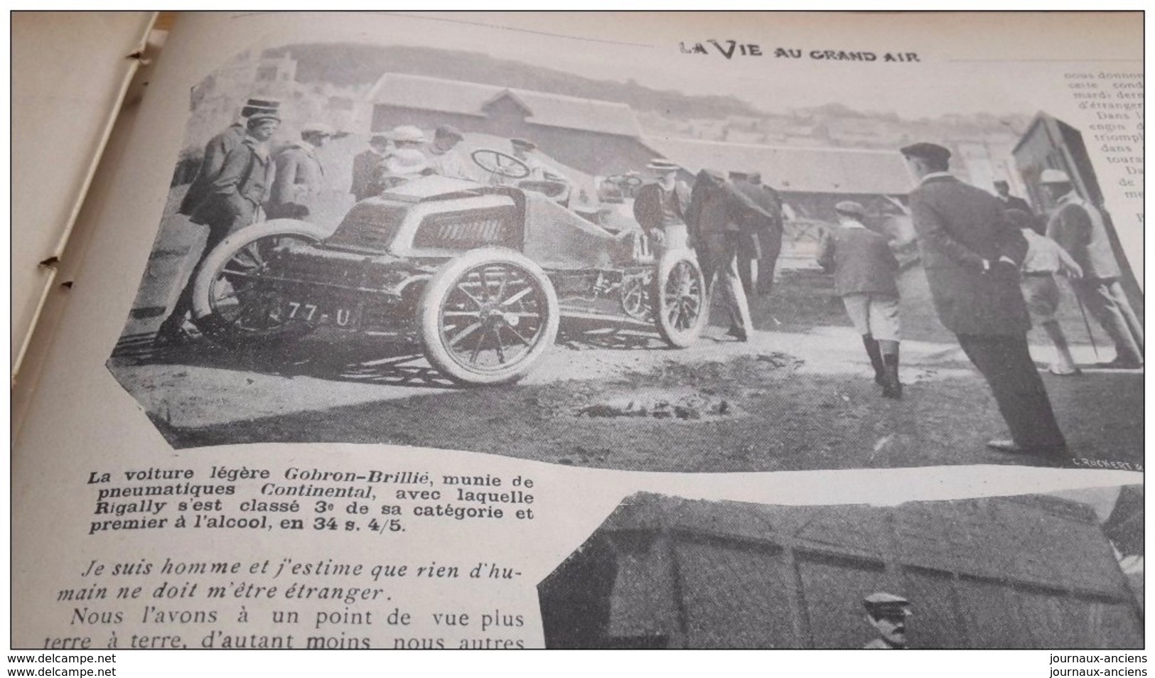 1902 KILOMETRE À DEAUVILLE - RAID BRUXELLES OSTENDE - THIELT - COOLSCAMP - WELLINGTON - MOTOCYCLETTE