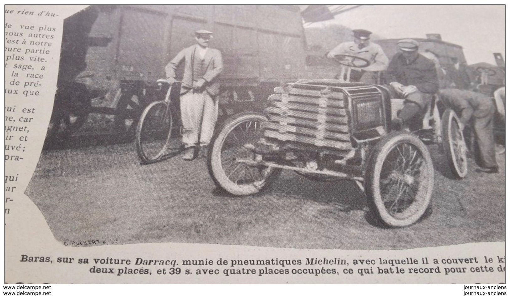 1902 KILOMETRE À DEAUVILLE - RAID BRUXELLES OSTENDE - THIELT - COOLSCAMP - WELLINGTON - MOTOCYCLETTE