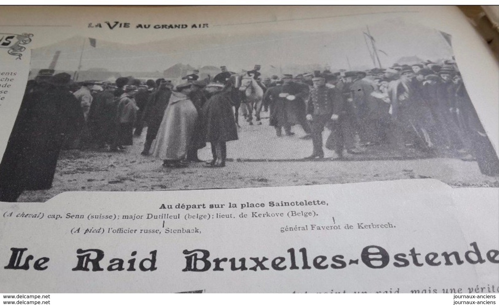 1902 KILOMETRE À DEAUVILLE - RAID BRUXELLES OSTENDE - THIELT - COOLSCAMP - WELLINGTON - MOTOCYCLETTE