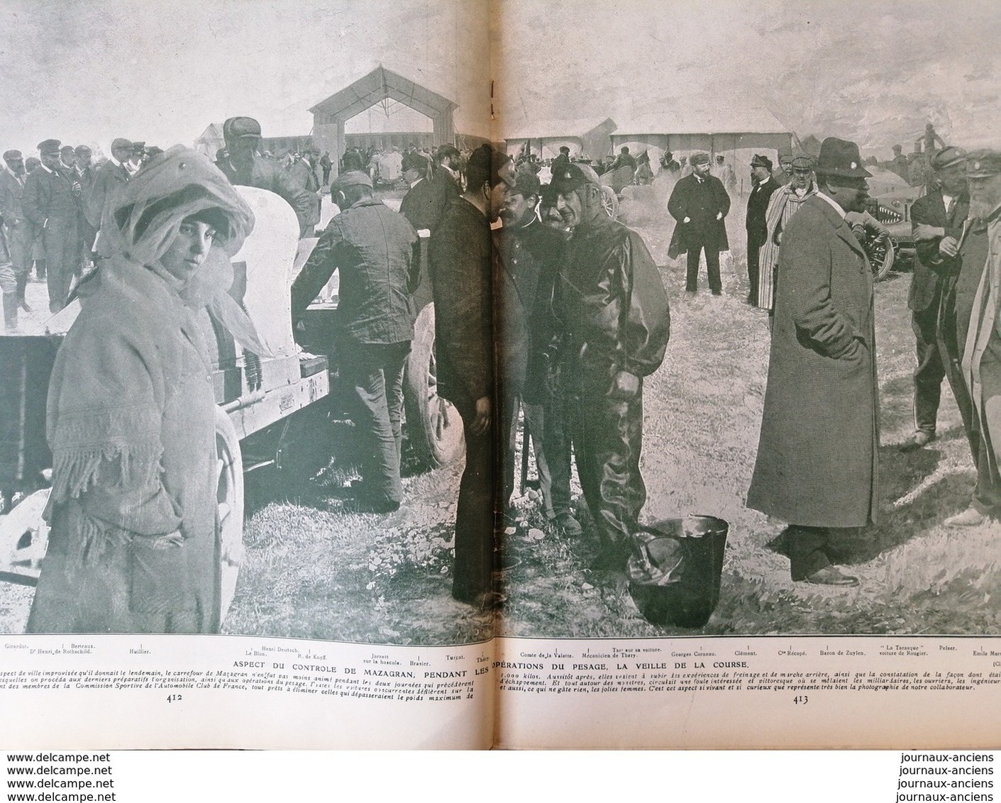 1904 LES ÉLIMINATOIRES FRANÇAISES DE LA COUPE GORDON BENNETT - VOUZIERS - THÉRY - VOITURE TURCAT MÉRY = MORS ECT......