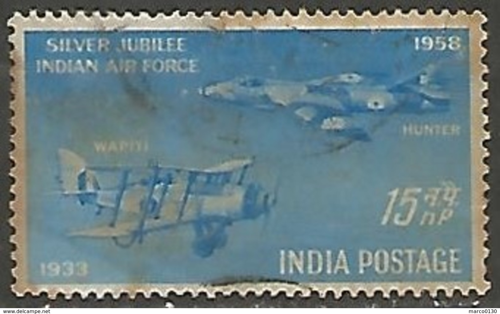 INDE / POSTE AERIENNE N° 7 OBLITERE - Airmail