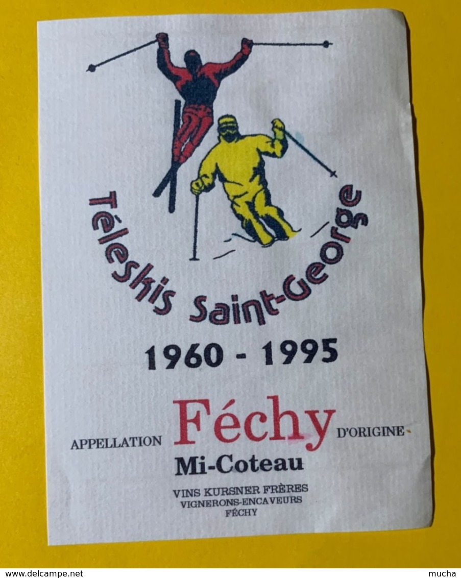 14422 - Téleski Saint-George 1960 - 1995 Féchy Mi-Coteau - Esquí