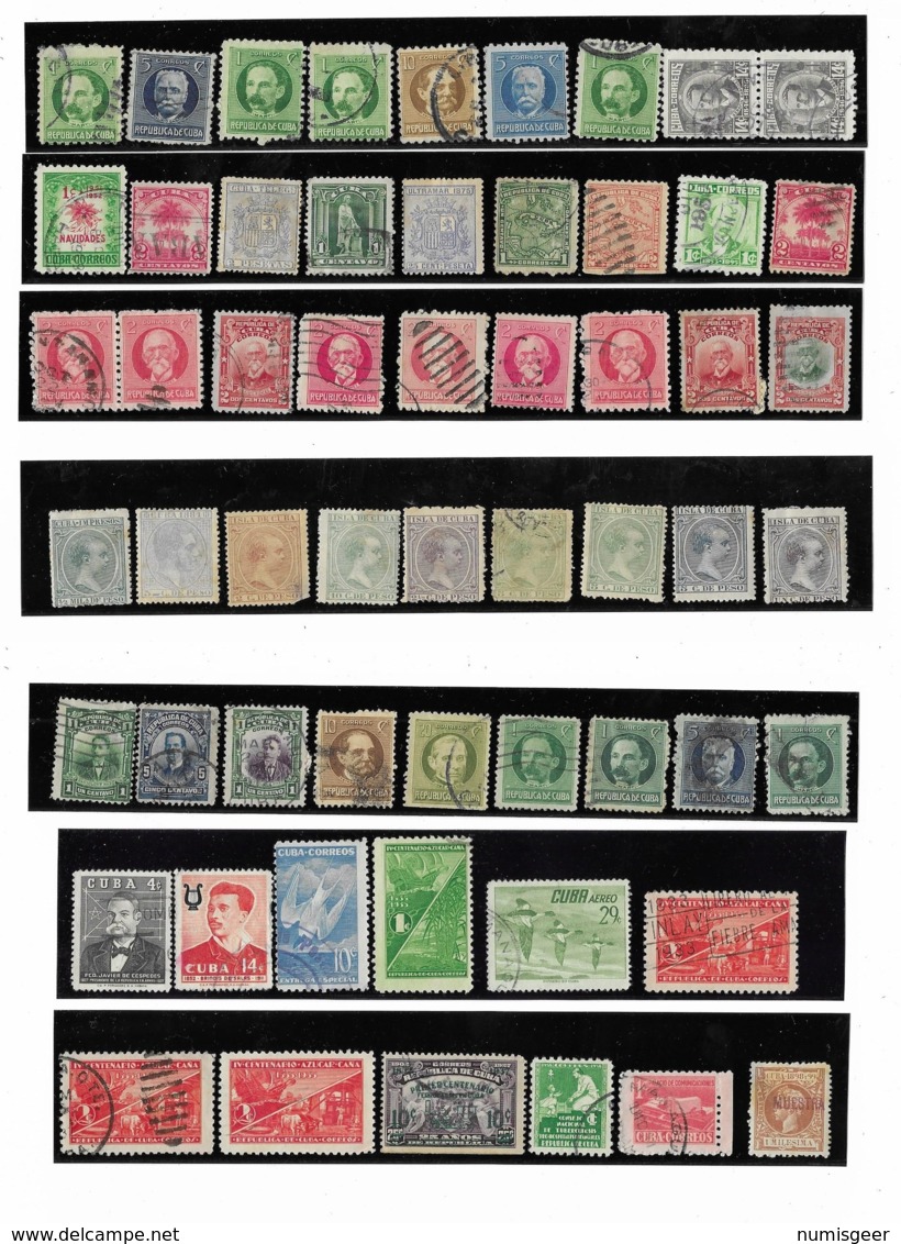 CUBA  --  Lot De 57 Timbres - Collections, Lots & Séries