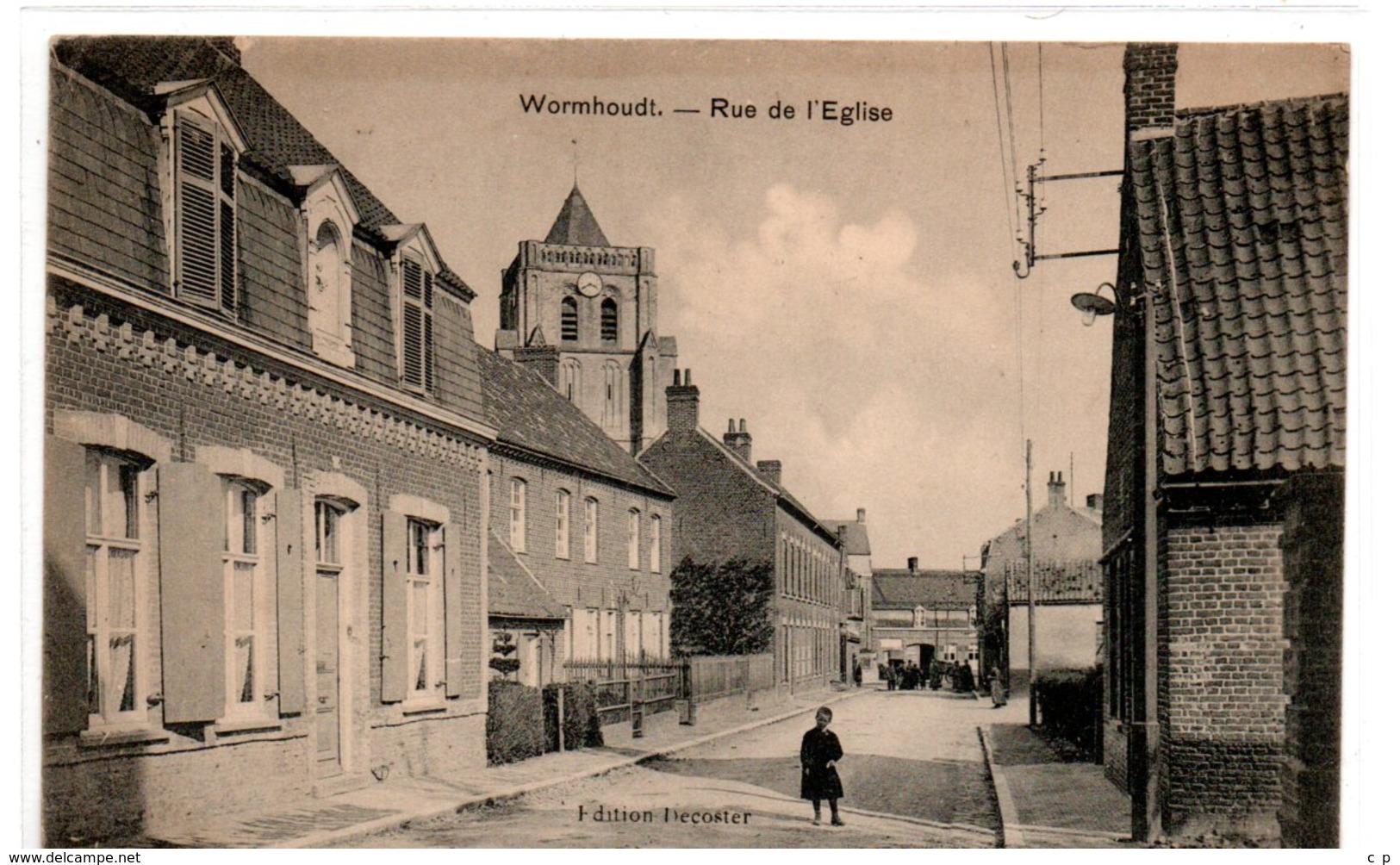 Wormhoudt - Rue De L'Eglise  - CPA° - Wormhout