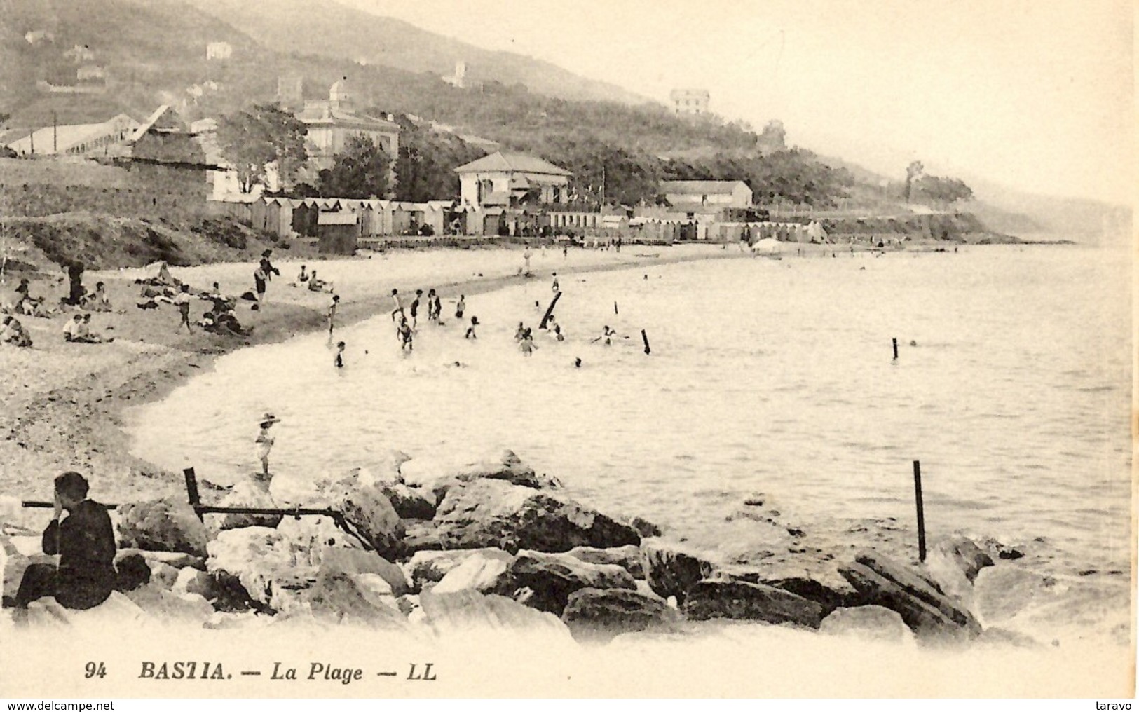 CORSE - BASTIA - LA PLAGE - CABINES - Bastia