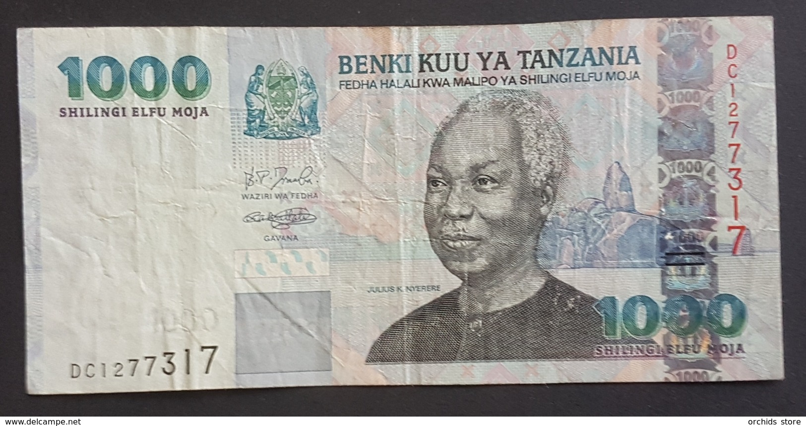 RS - Tanzania 1000 Shillings Banknote 2003 - Tanzania