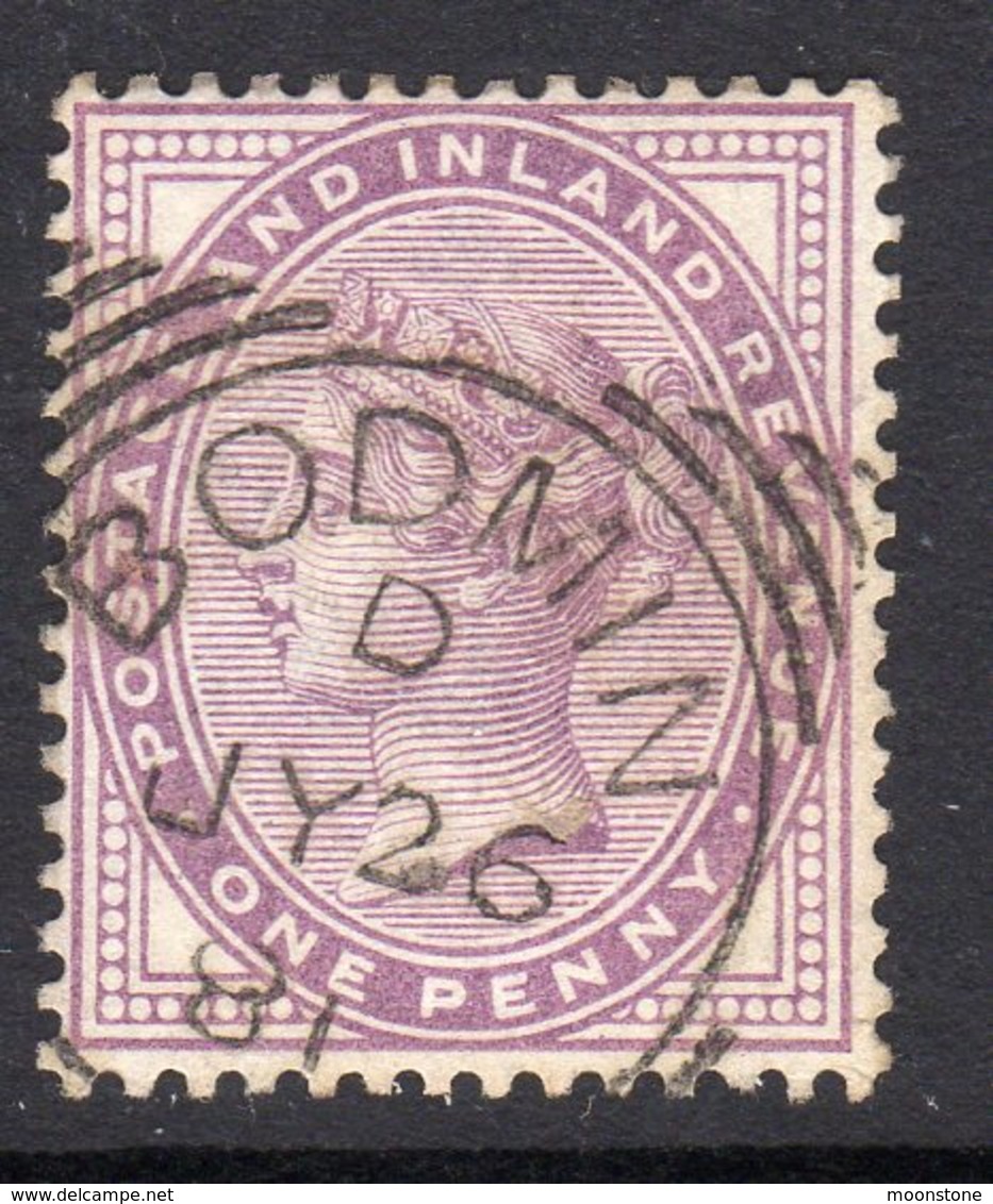 Great Britain GB 1881 1d Lilac, 14 Dots,  Bodmin Square Cancel, Used, SG 170 - Zonder Classificatie