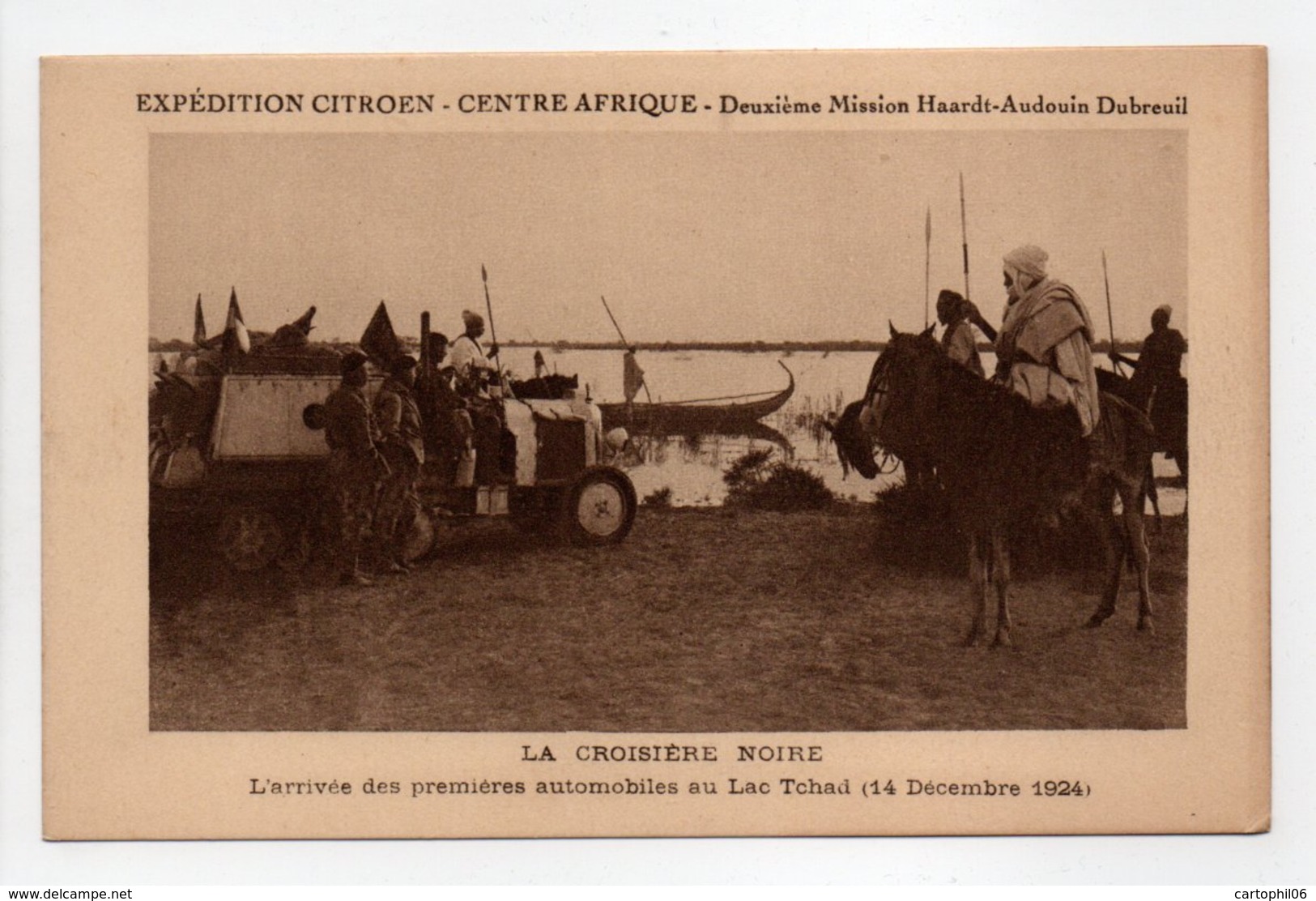 - CPA CENTRE AFRIQUE - EXPÉDITION CITROEN - LA CROISIÈRE NOIRE - L'arrivée Des Premières Automobiles... - Central African Republic