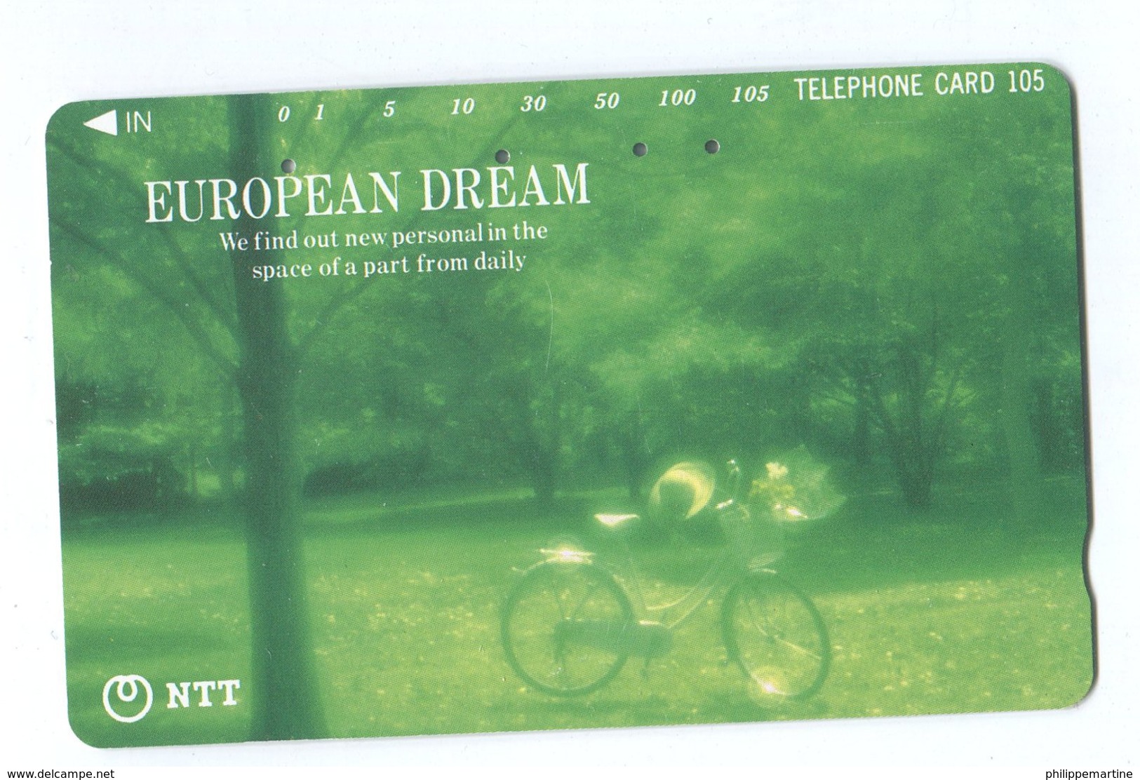 Télécarte NTT - European Dream (vélo...) - 290-491 - Landschappen