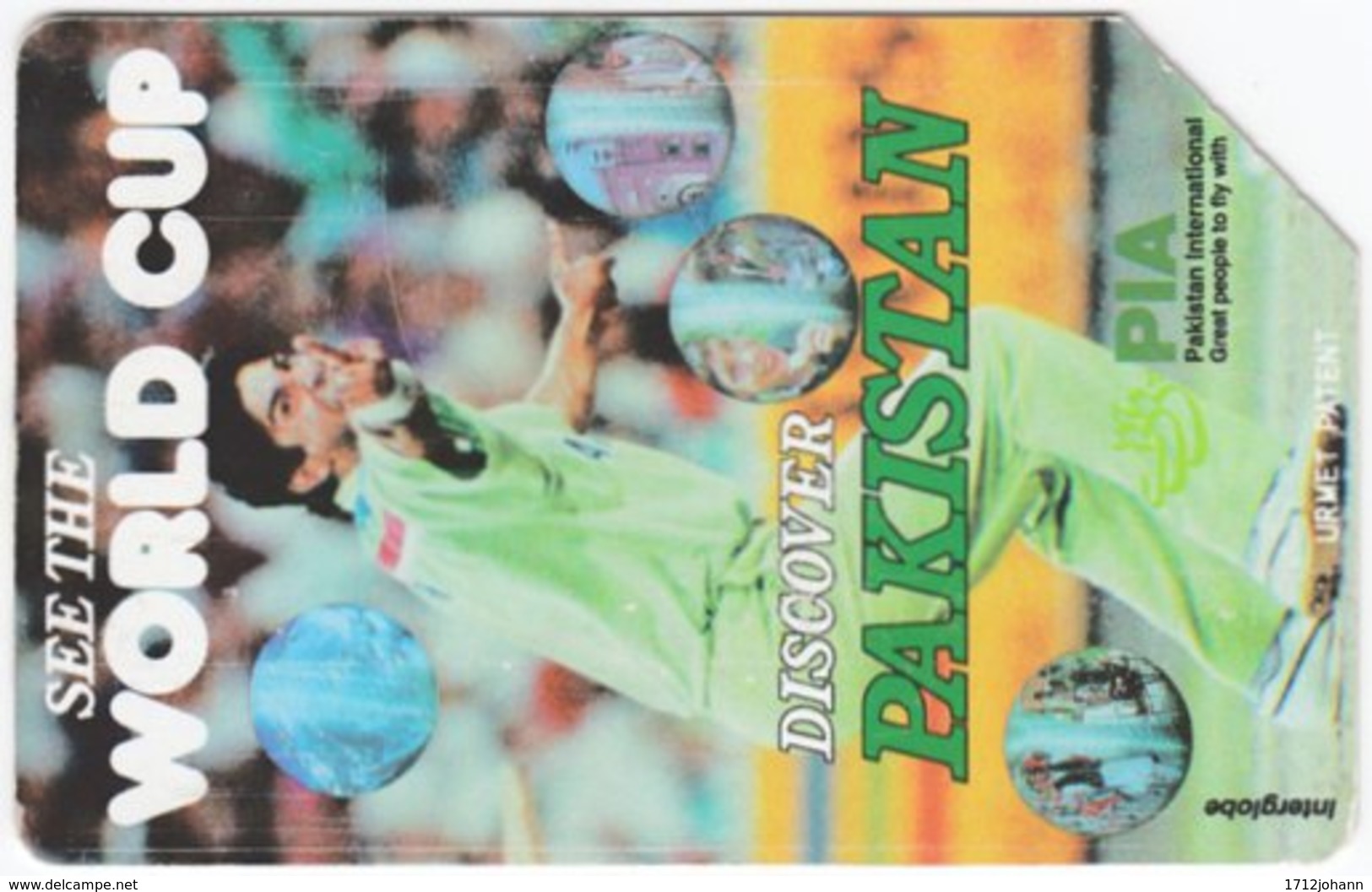 PAKISTAN A-148 Magnetic Telips - Event, Sport, Cricket - Used - Pakistan