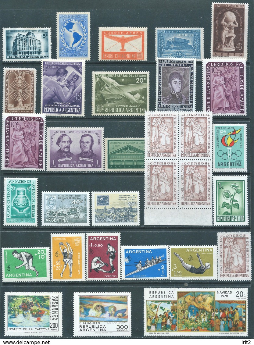 ARGENTINA 1939 - 1945 - 1949 - 1957 -1959 -1964-Lot Mix Stamps Not Used,Mint,MNH - Collections, Lots & Séries