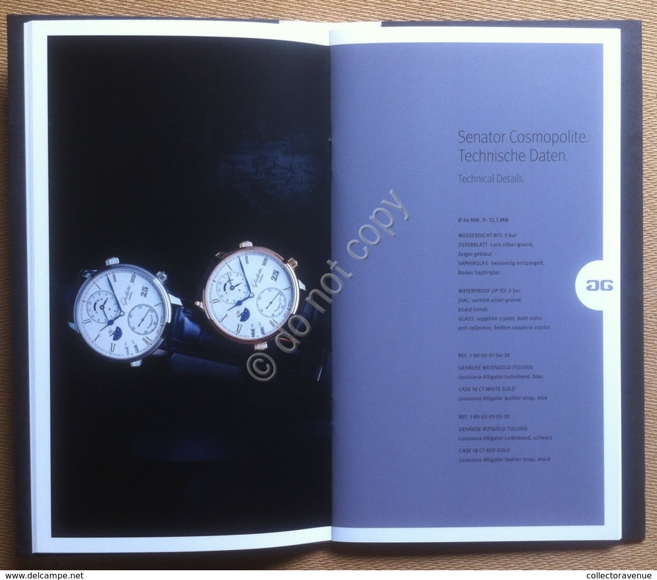 Catalogo Orologi - Watch Catalog - Glashütte Original 2015 - Con Listino Prezzi - Other & Unclassified