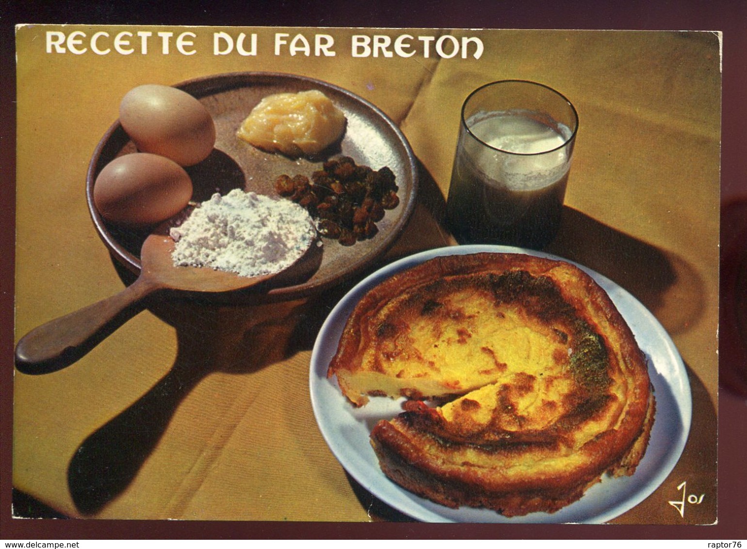 CPM Non écrite Recette De Cuisine Le Far Breton - Recettes (cuisine)