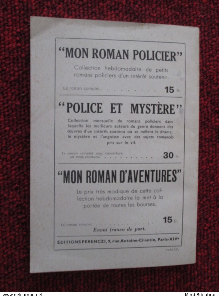 POL3/2013 : POLICIER / EDITIONS FERENCZI / COLLECTION LE VERROU 127 / CES DEMOISELLES DE BONNE FAMILLE 1955 - Ferenczi