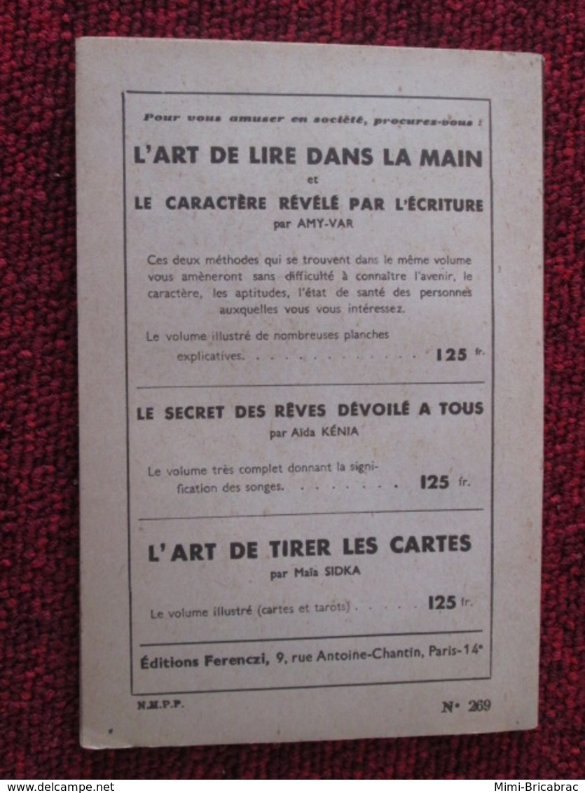 POL3/2013 : POLICIER / EDITIONS FERENCZI / MON ROMAN POLICIER / 1953 LE MORT A LES MAINS PROPRES - Ferenczi